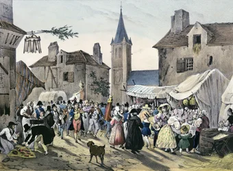"Lokala fester i Paris", serie, 1830, Chatenay